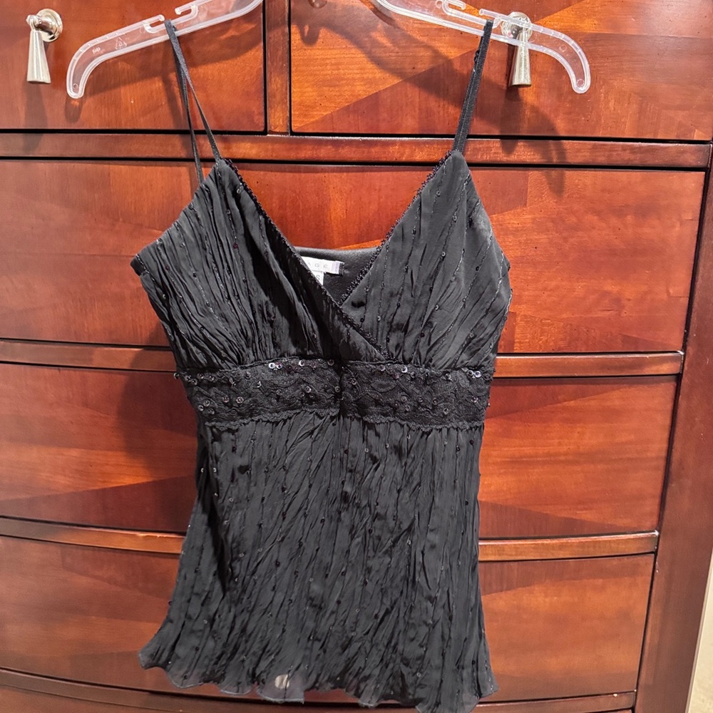 Chic Black Lace Women's Camisole